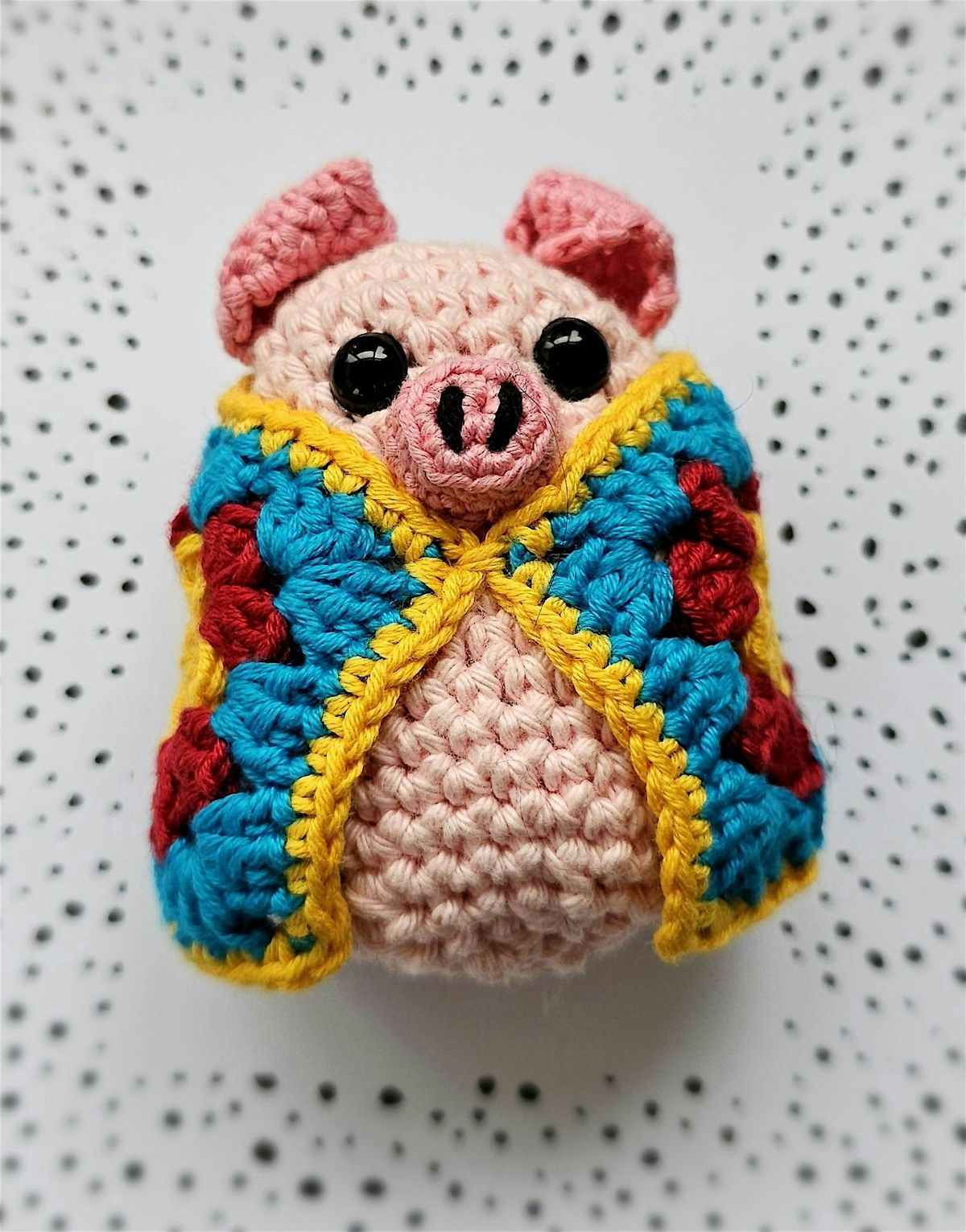 Christmas Pig in Blanket Crochet Workshop  (6 week course) Monday