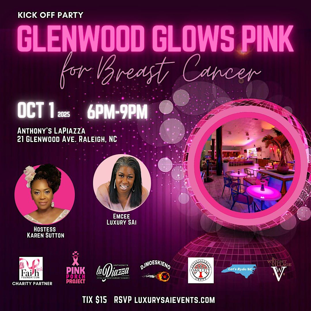 Glenwood Glows Pink for Breast Cancer