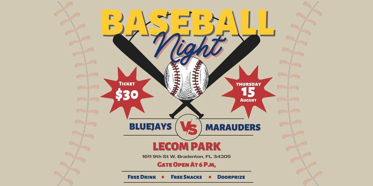 WCR Manatee's Baseball Night w\/ the Bradenton Marauders