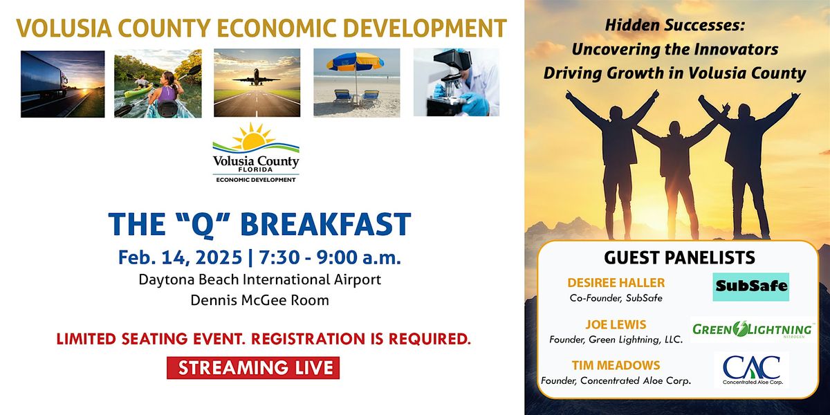 Volusia County Economic Development "Q" Breakfast - February14, 2025