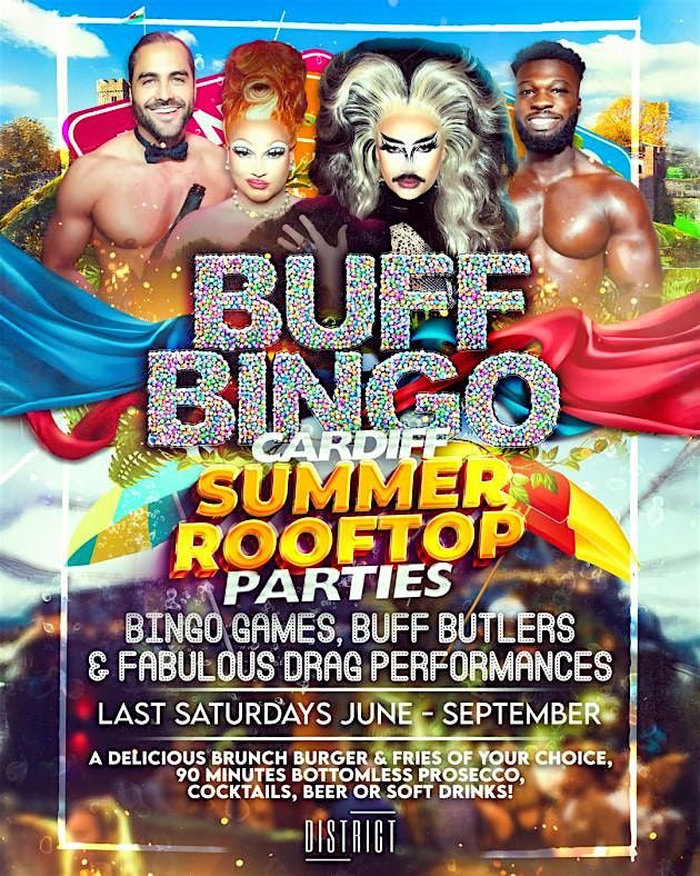 BUFF BINGO SUMMER ROOFTOP BOTTOMLESS DRAG BRUNCH CARDIFF - 12pm