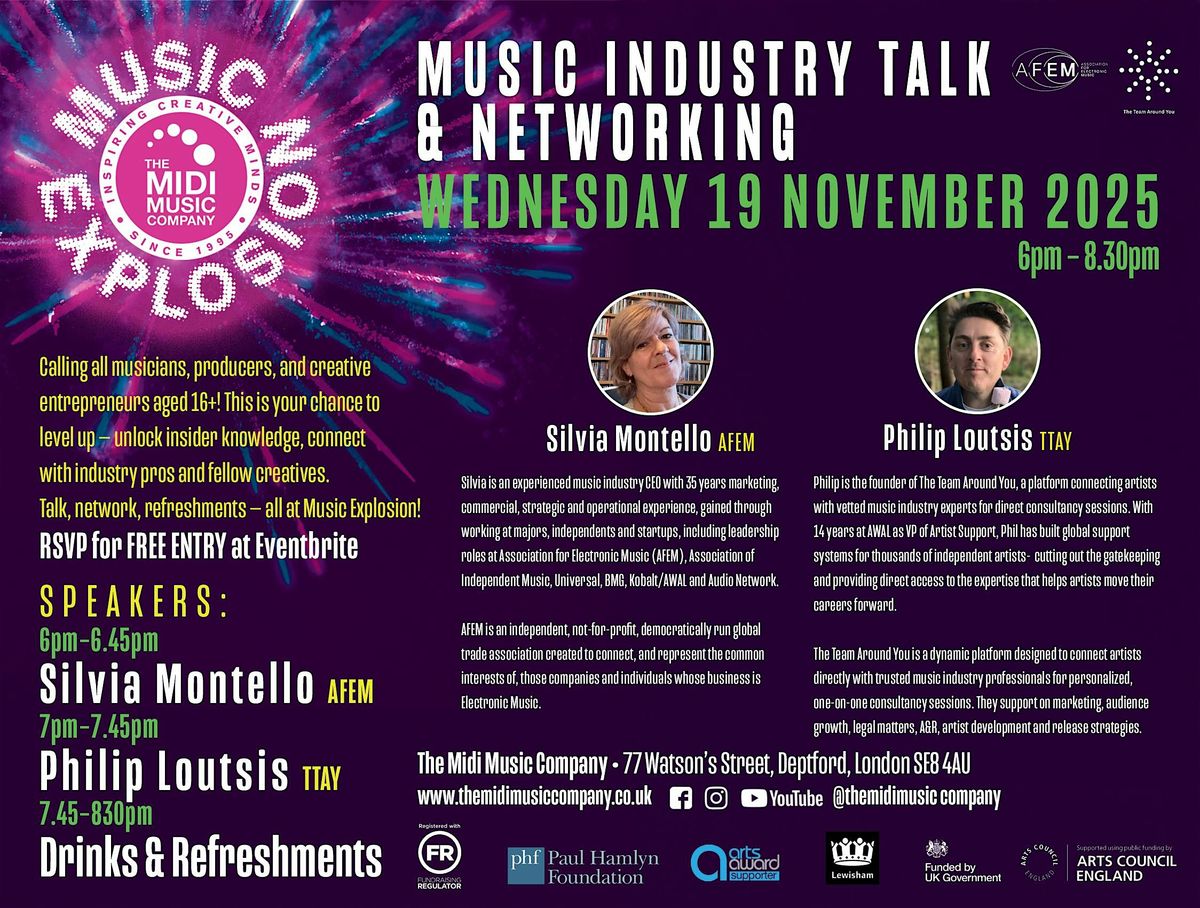 Music Explosion: Industry Talk & Networking: Autumn 2025 Special