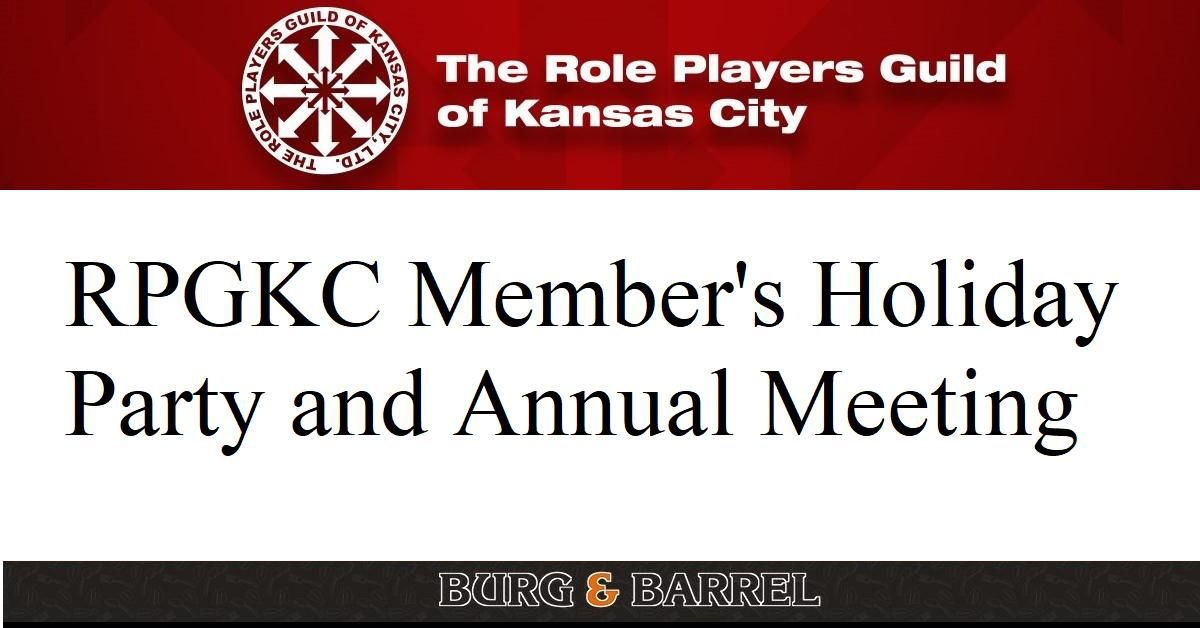 RPGKC Member's Holiday Party and Annual Meeting 2024