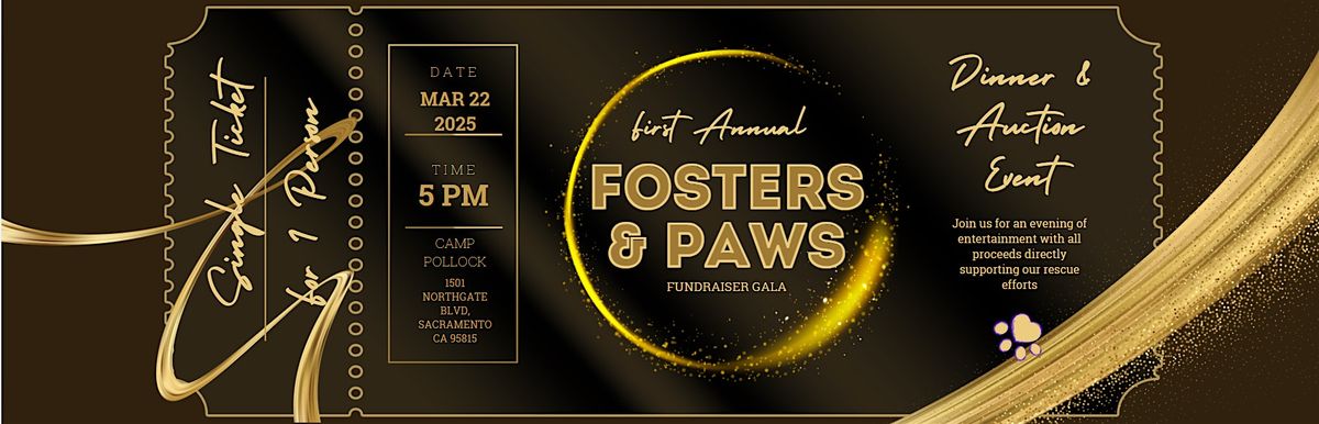 First Annual Fosters & Paws Fundraiser