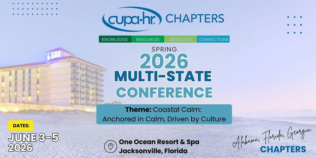 CUPA-HR Multi-Chapter Conference in Jacksonville, FL