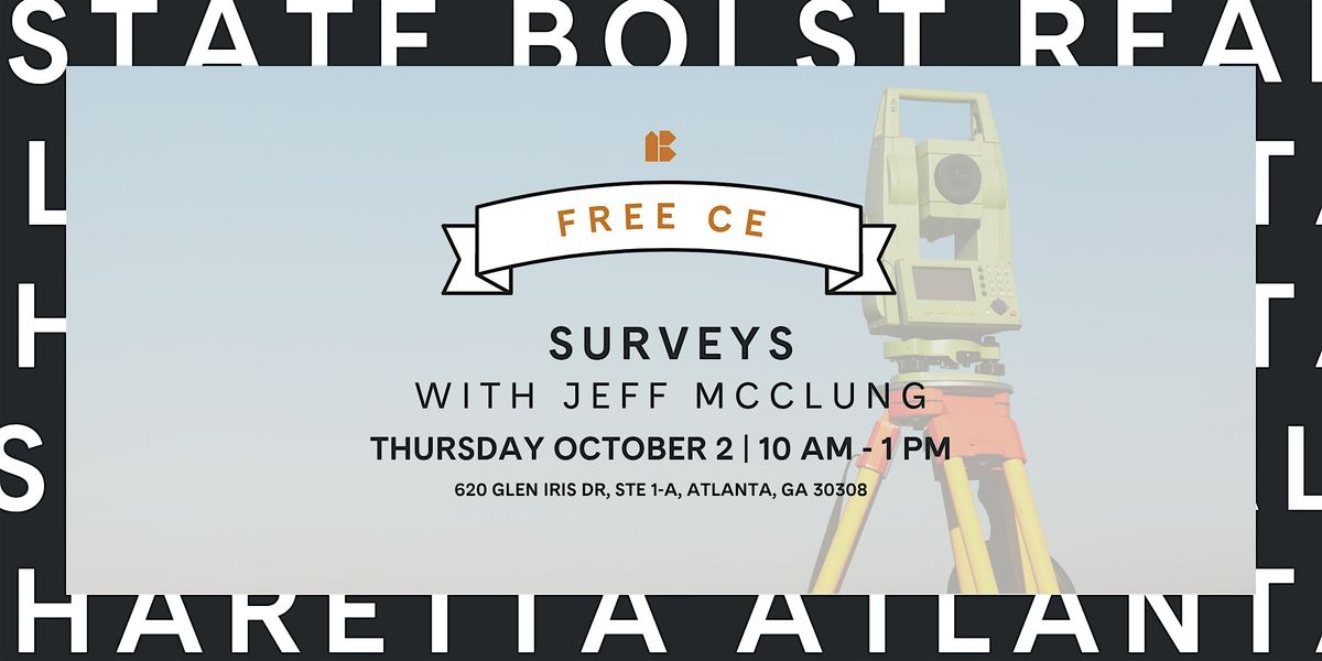 Atlanta | FREE CE: Surveys with Jeff McClung