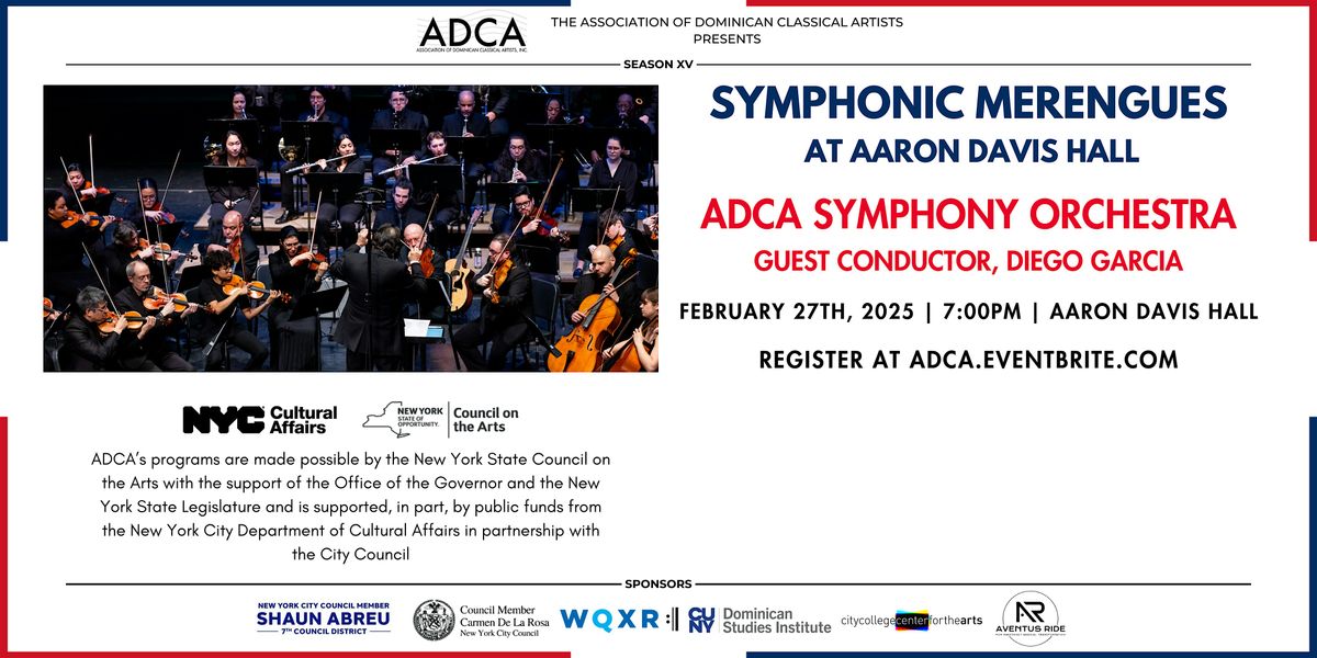 Symphonic Merengues at Aaron Davis Hall