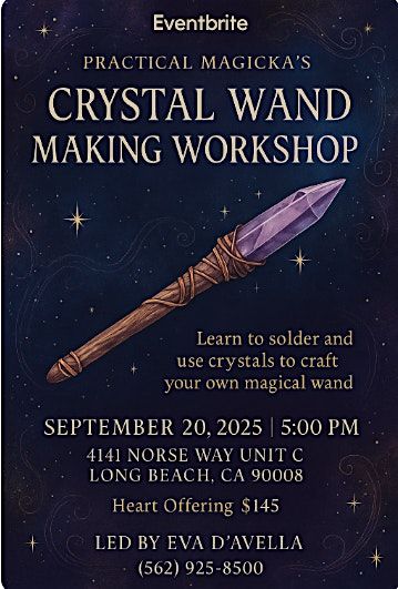 Crystal Wand Making Workshop - Learn how to Solder