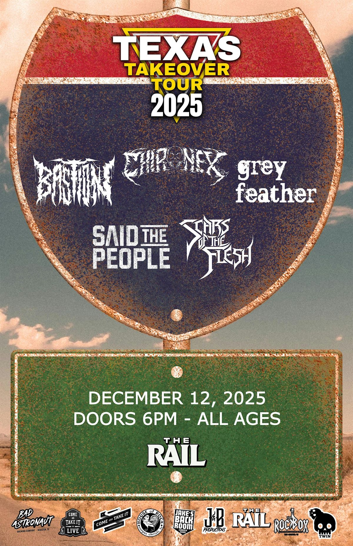 Texas Takeover Tour at The Rail!