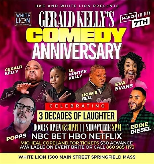 Gerald Kelly's Comedy Anniversary x 3 Decades of Laughter