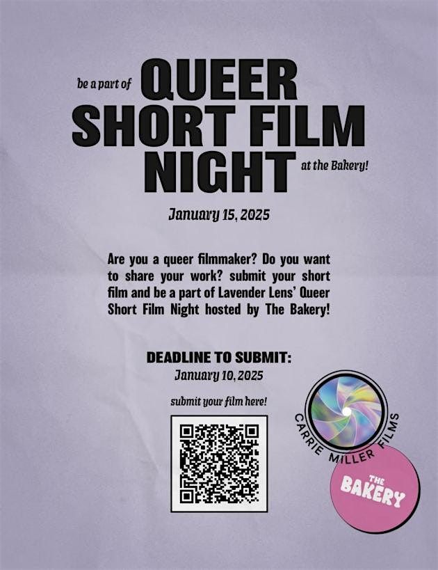 Lavender Lens: Queer Movie Night ~ Queer Short Film Screening