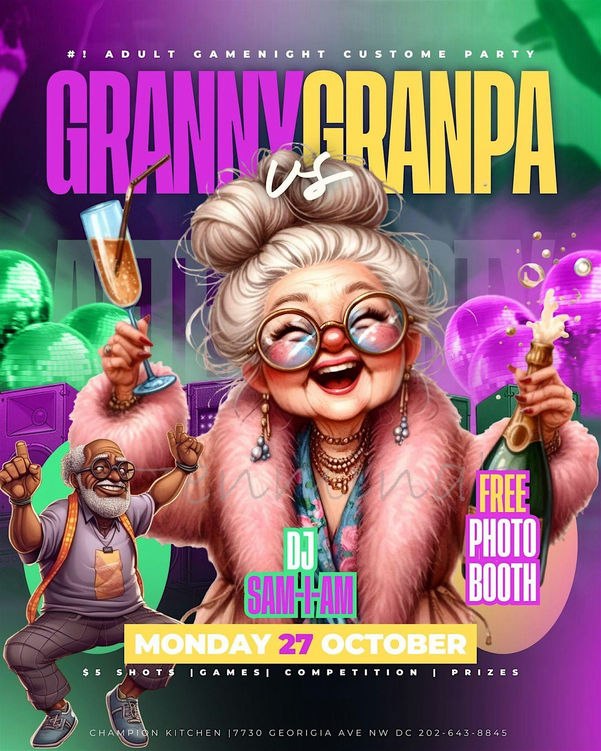 Granny vs Granpa GameNight Costume Party