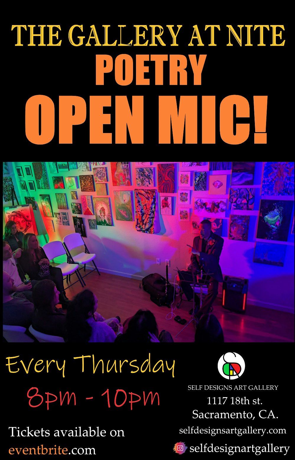 THE GALLERY AT NITE POETRY OPEN MIC!....