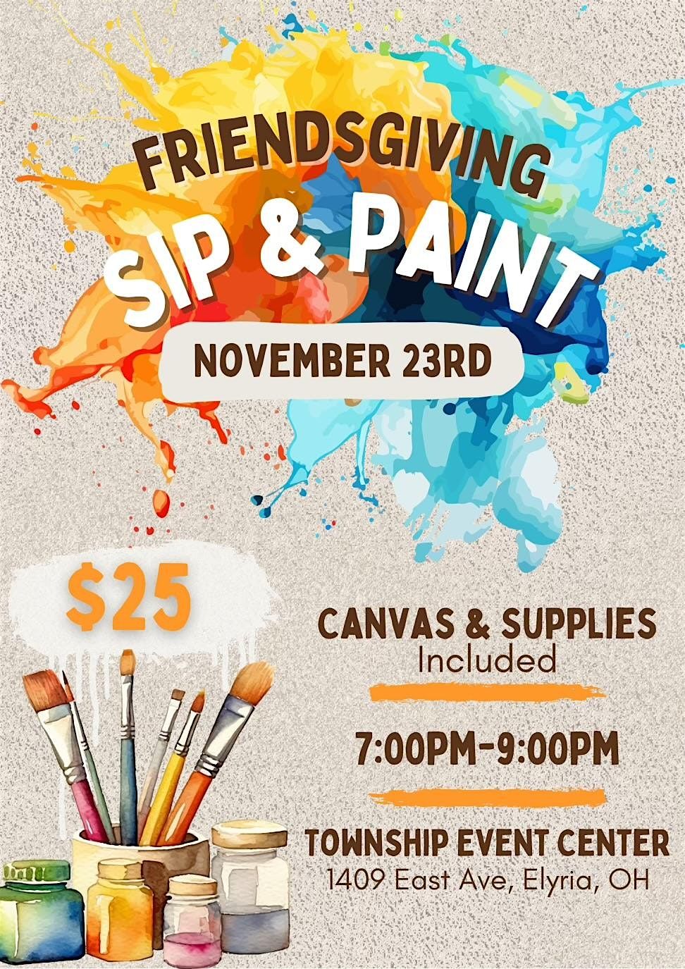 Friendsgiving Sip & Paint