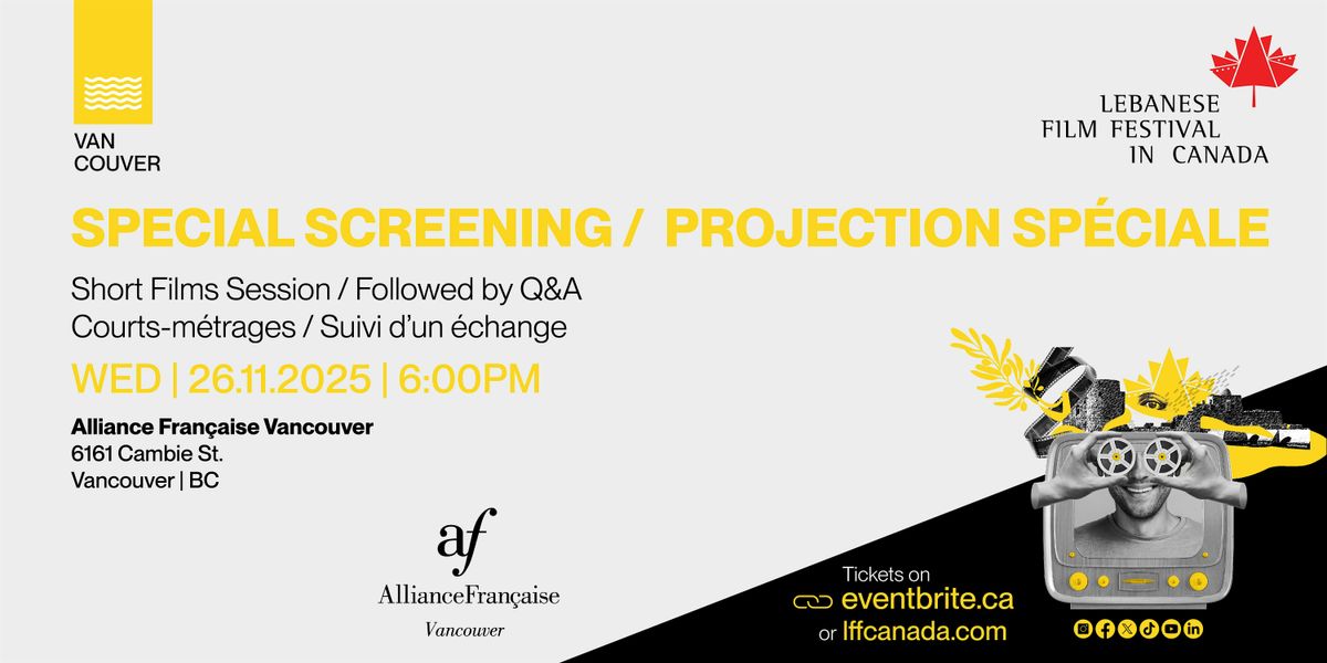 Vancouver - Alliance Fran\u00e7aise Vancouver - Courts m\u00e9trages - Short Films