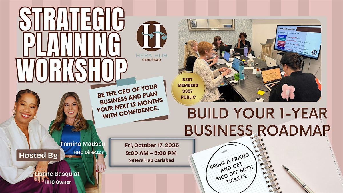 Strategic Planning Workshop - Build Your Biz Roadmap