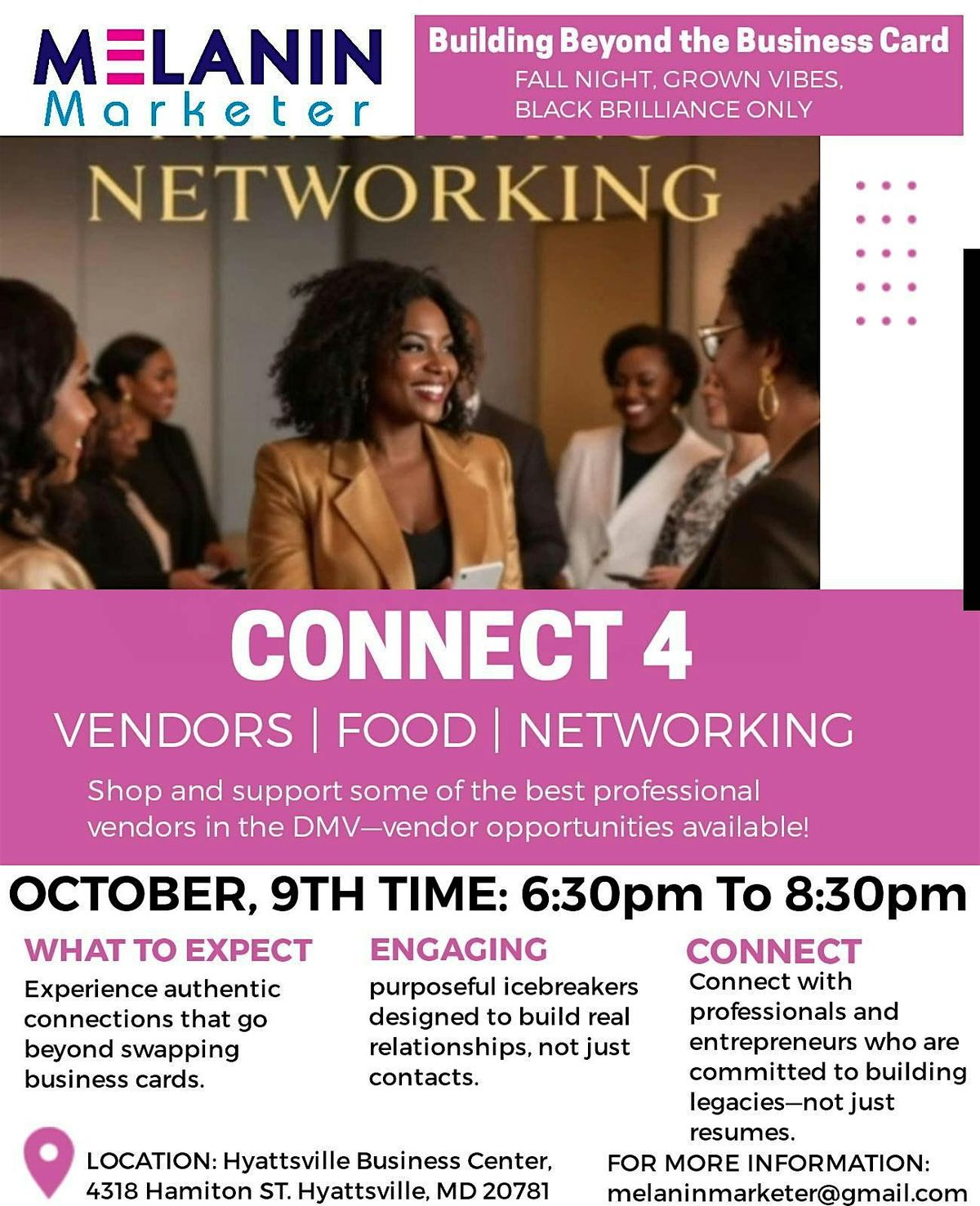 Connect 4: Building Beyond the Business Card \u2014 Fall Networking Event