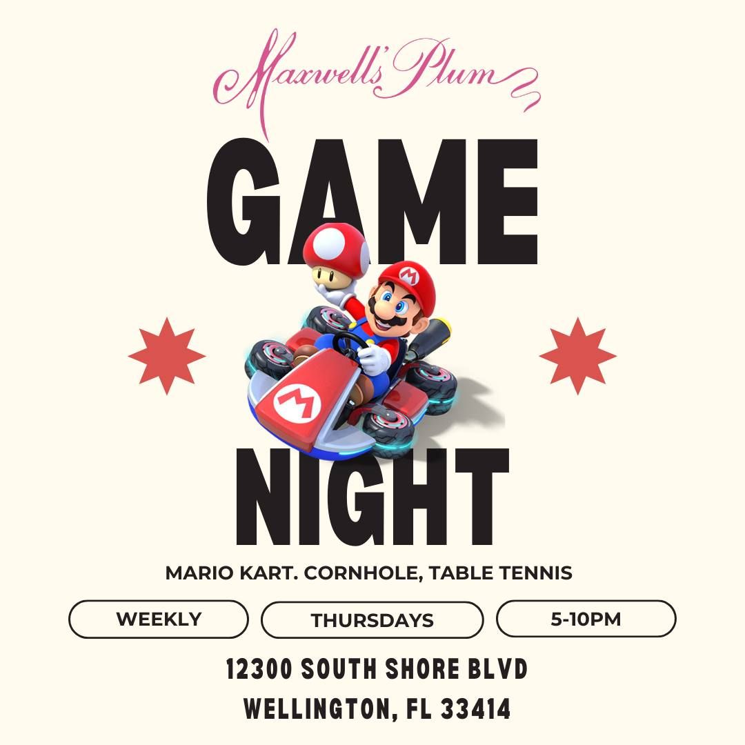 Game Night at Maxwell's Plum