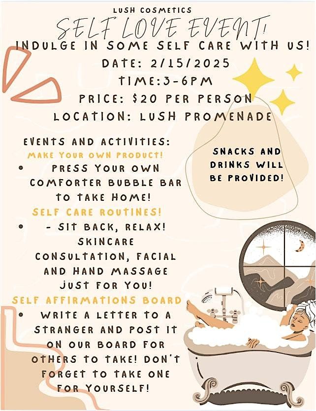 LUSH Cosmetics: Self Love Event