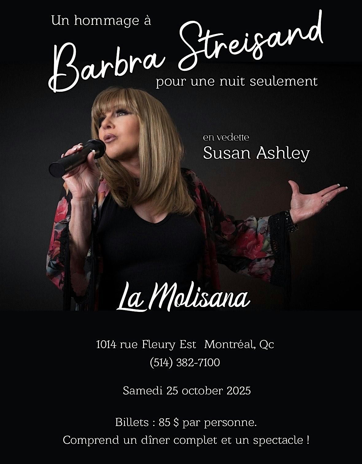 Hommage \u00e0 Barbara Streisand (Souper Spectacle!)