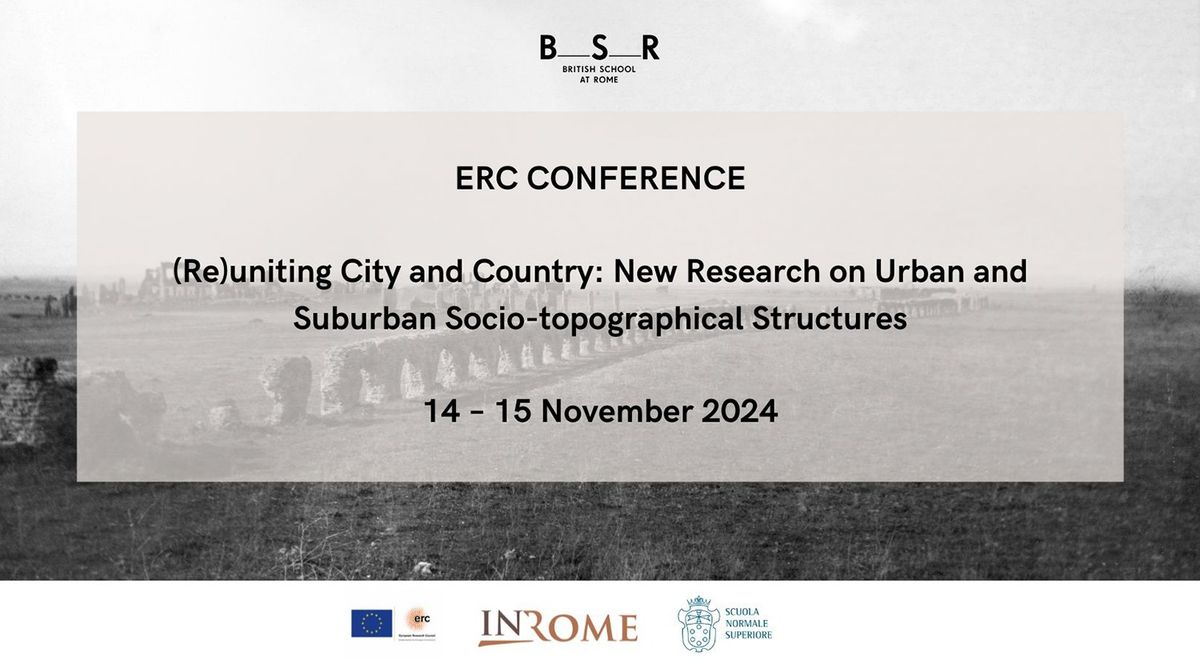 ERC Conference | (Re)uniting City and Country: New Research on Urban and Suburban Socio-topographica