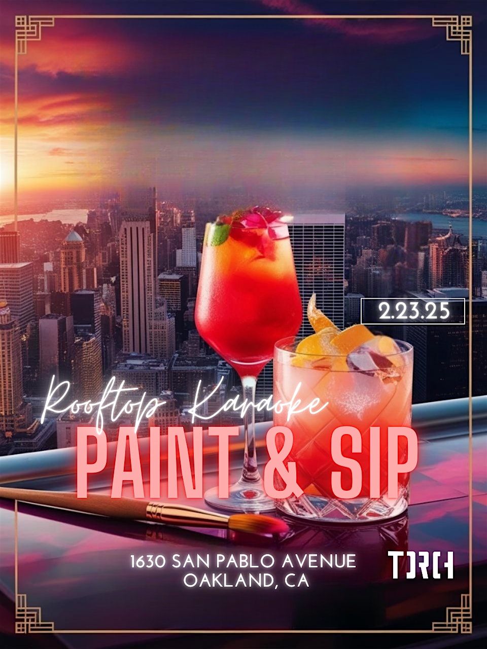 Rooftop Karaoke Paint & Sip