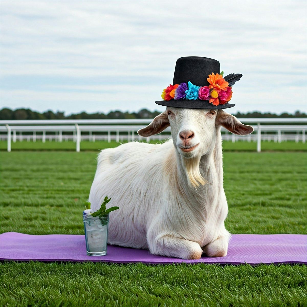 Goat Yoga Kentucky Derby Celebration & Mint Juleps