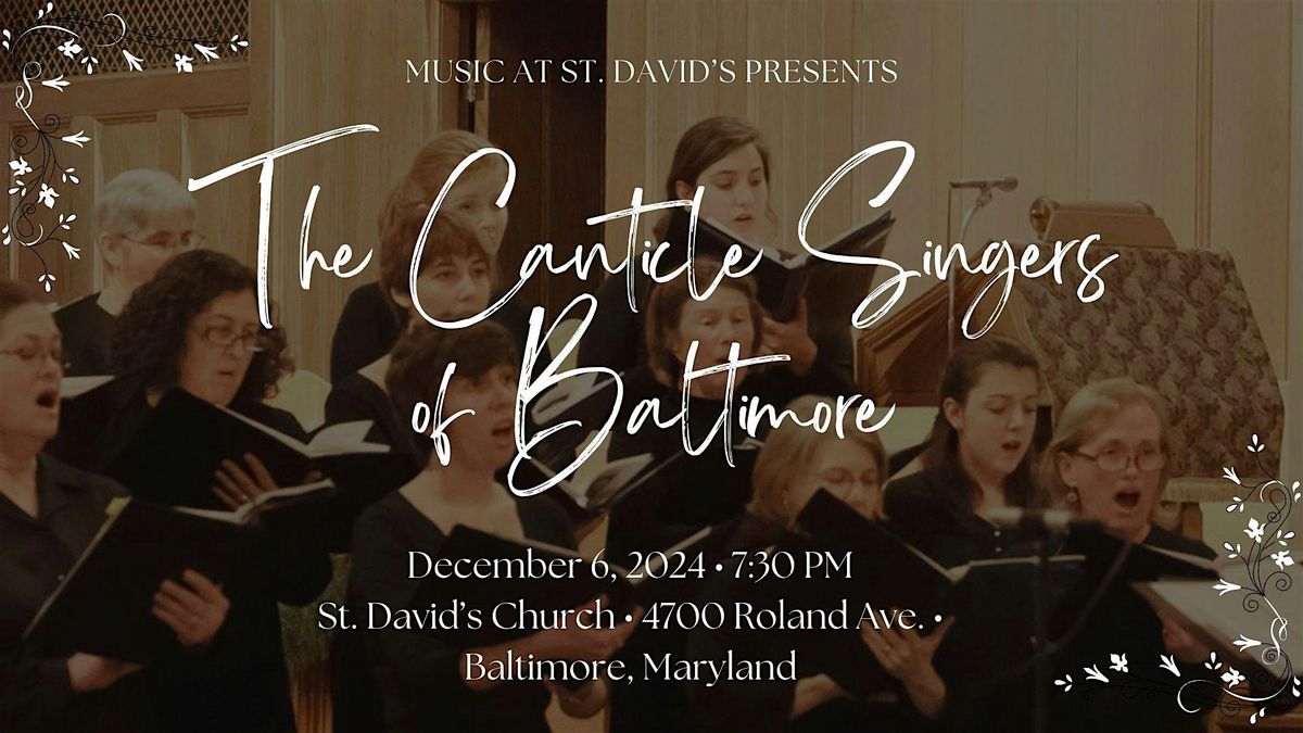 December First Friday: The Canticle Singers of Baltimore