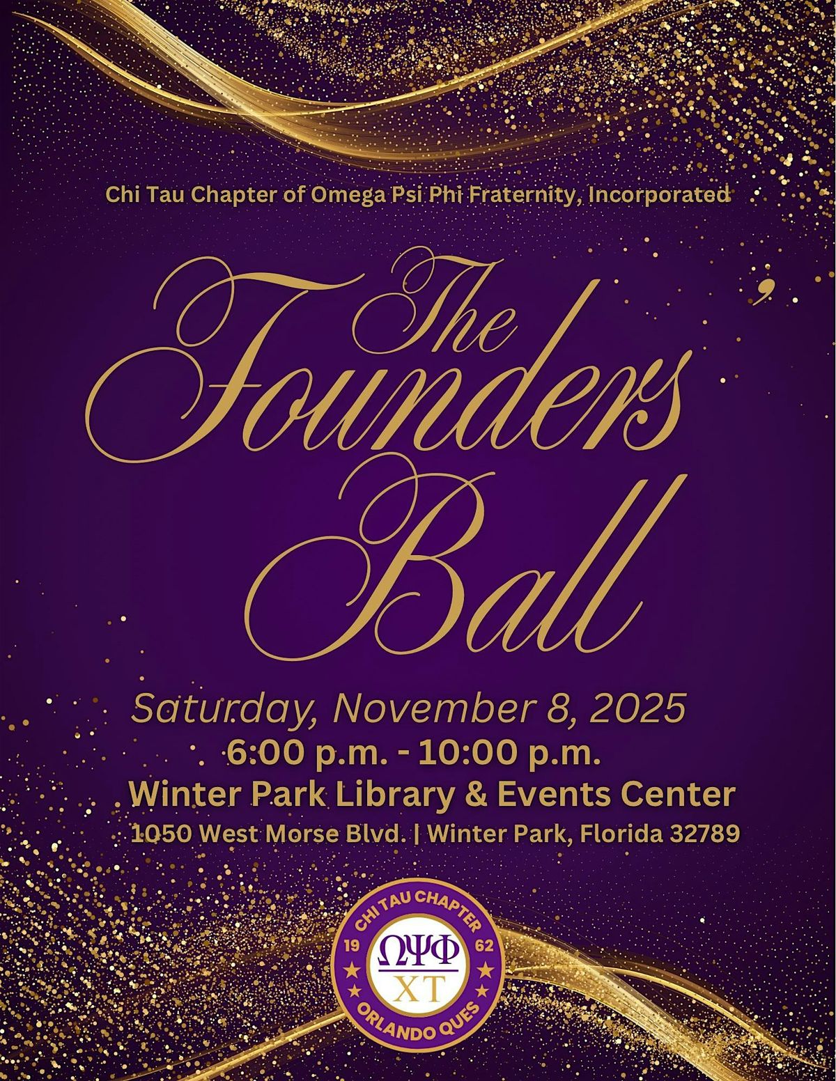 Chi Tau Chapter of Omega Psi Phi Fraternity, Inc. Founders' Ball