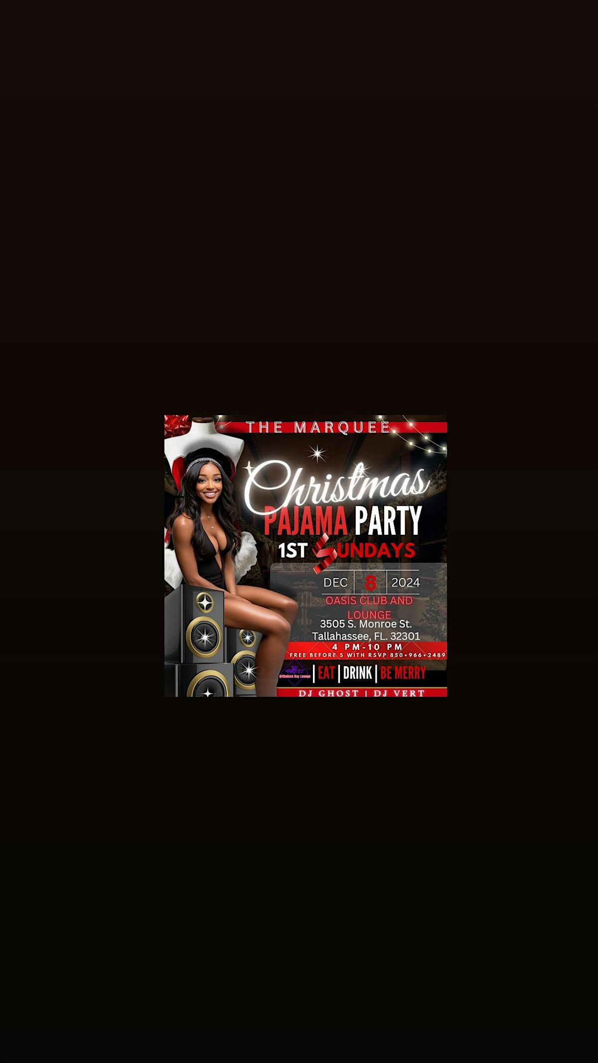 1st Sundays Xmas Pj Party by The Marquee @ choices Day Lounge