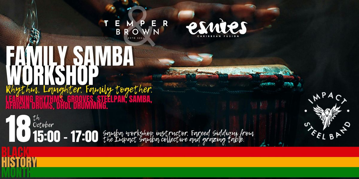 Family Samba Workshop with Fareed Siddiqui from Impact steel band