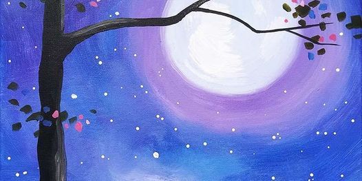 Sip and Paint  -  "Purple Moon"  Estancia La Jolla