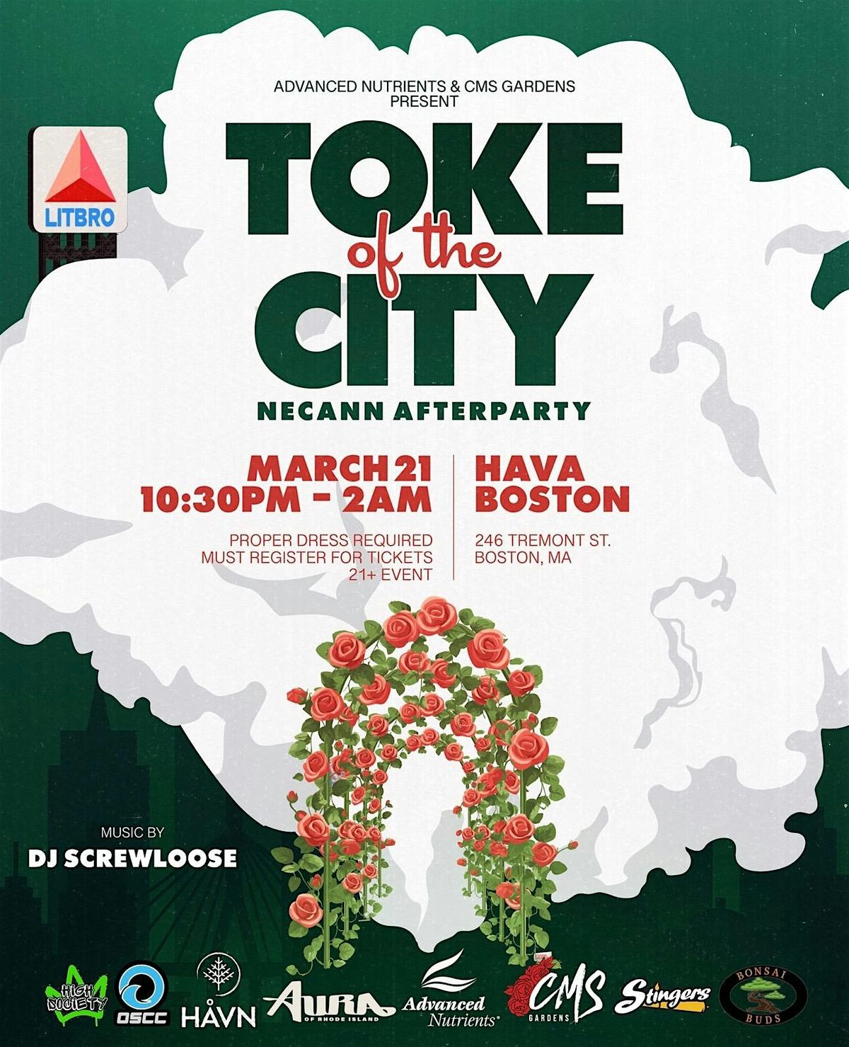 Toke of The City NECANN Party