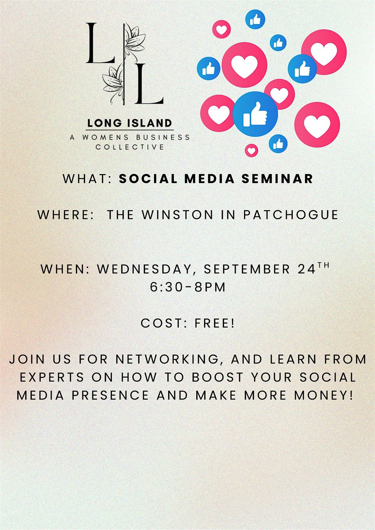 Leverage and Lead: Social Media Seminar
