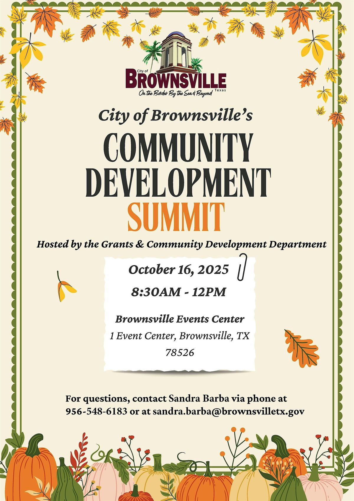 City of Brownsville Annual Community Development Summit