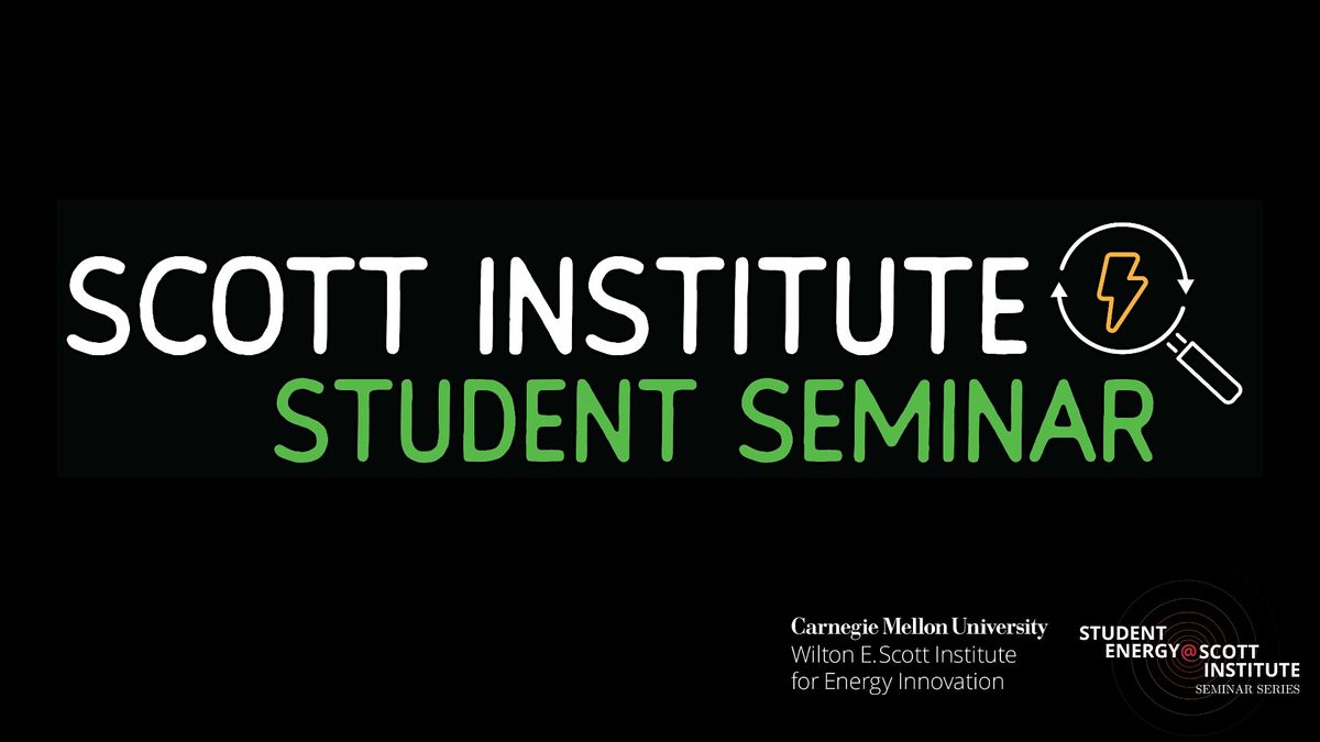 Jared L. Cohon Student Seminar Series