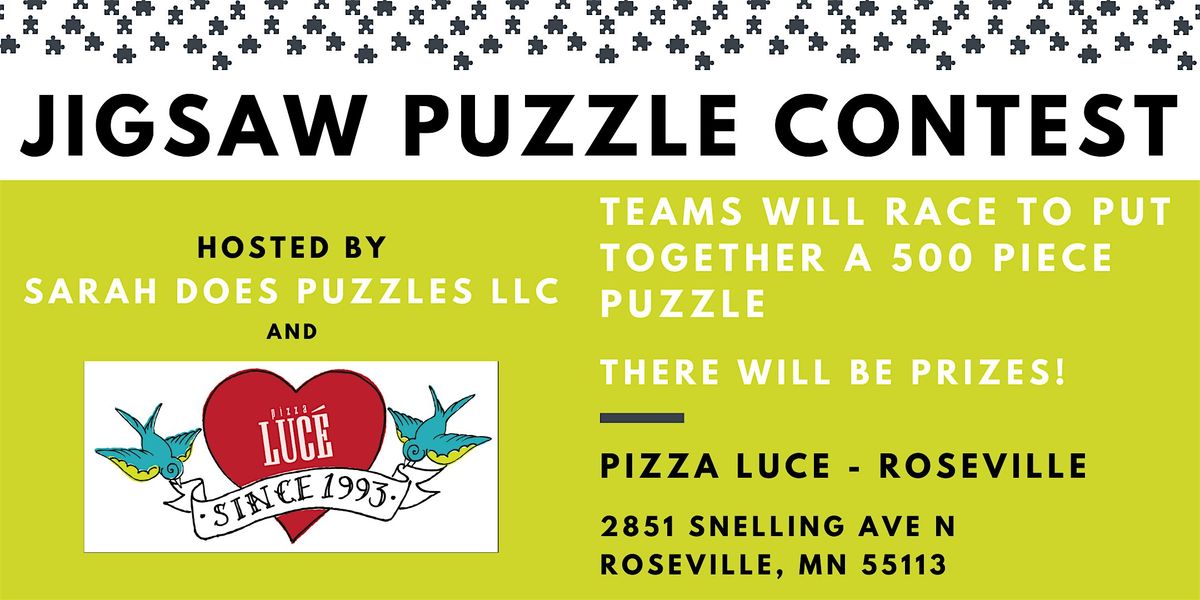 Team Jigsaw Puzzle Contest at Pizza Luce Roseville- November 2025