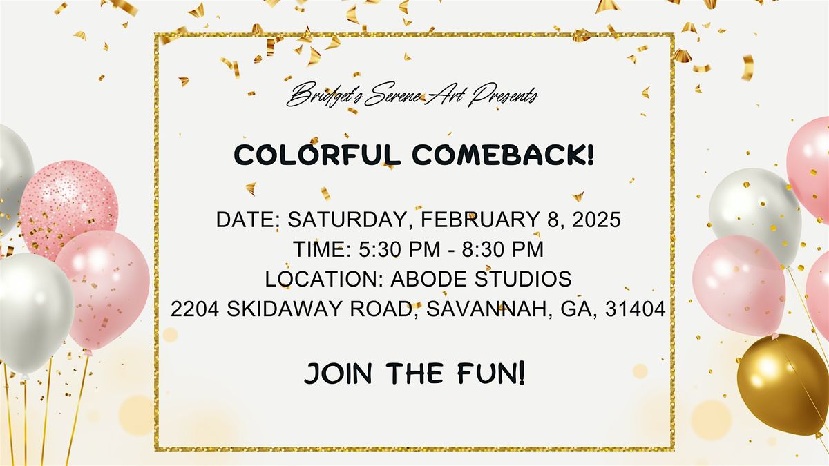 Bridget\u2019s Serene Art: Launch Party Paint Night!