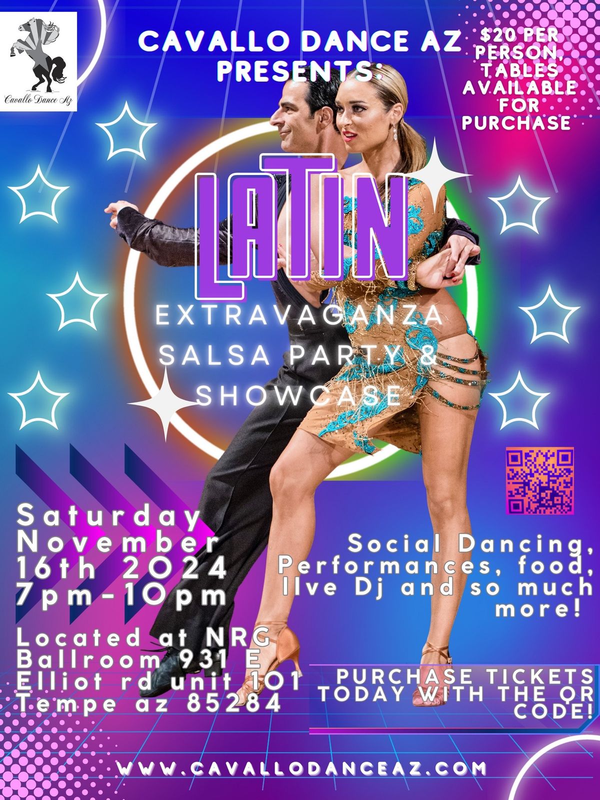 Cavallo Dance Az Presents: Latin Extravaganza Salsa Party & Showcase!