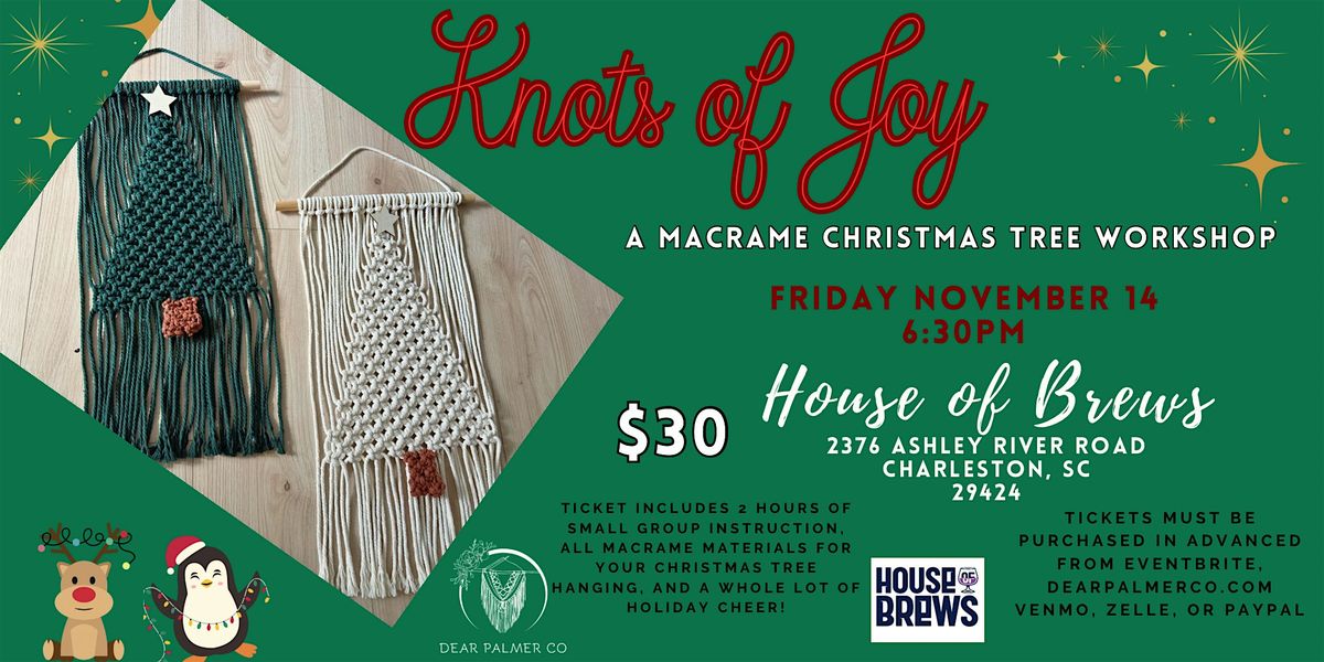 Knots of Joy- A Macrame Christmas Tree Workshop