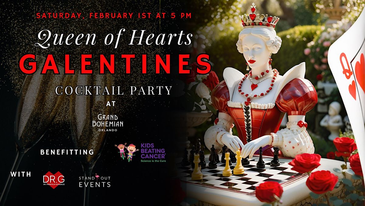 Queen of Hearts Galentines Cocktail Party