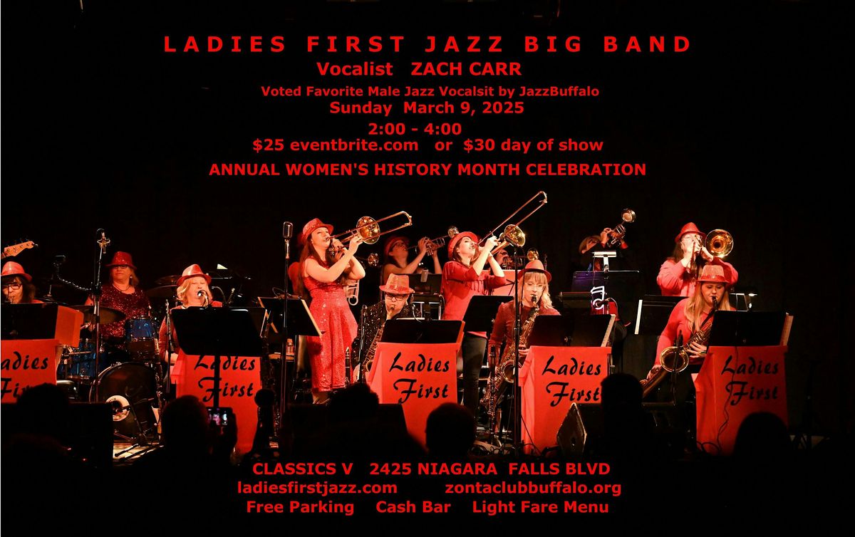 Ladies First Jazz Big Band & Zach Carr Women's History Month Celebration