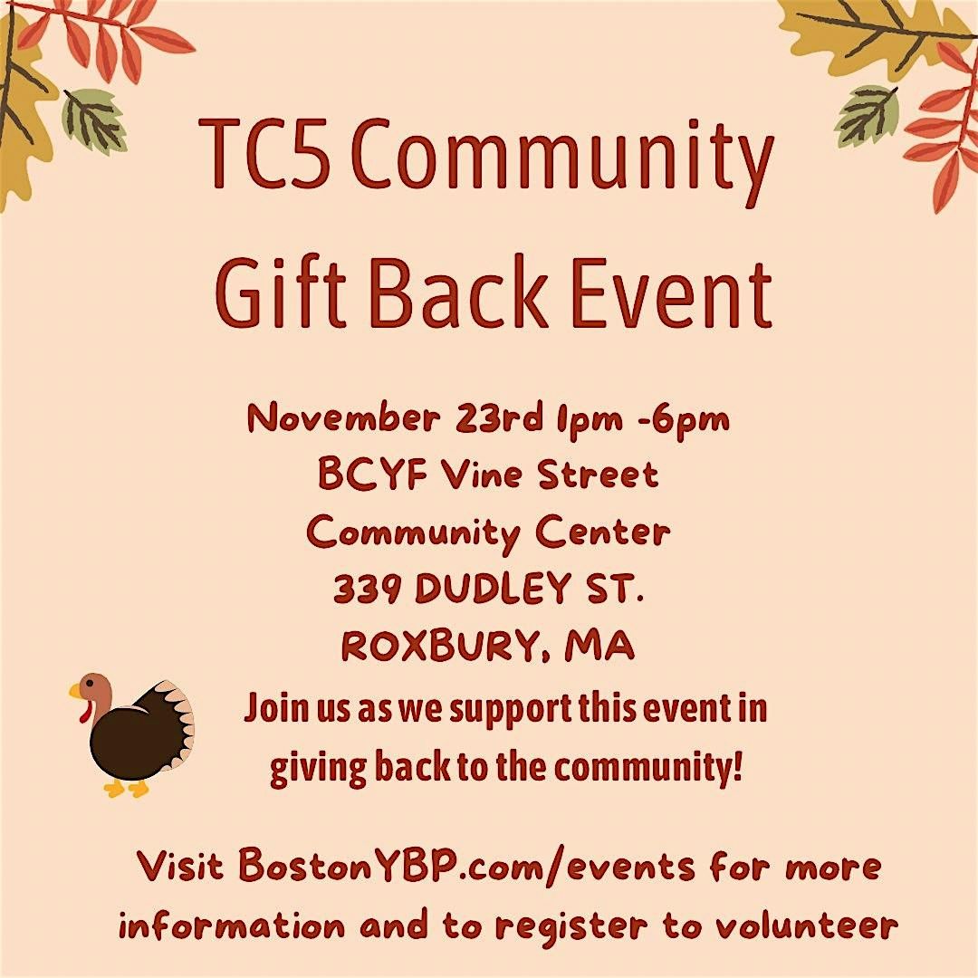 Boston YBP Volunteers at TC5 Gift Back Event