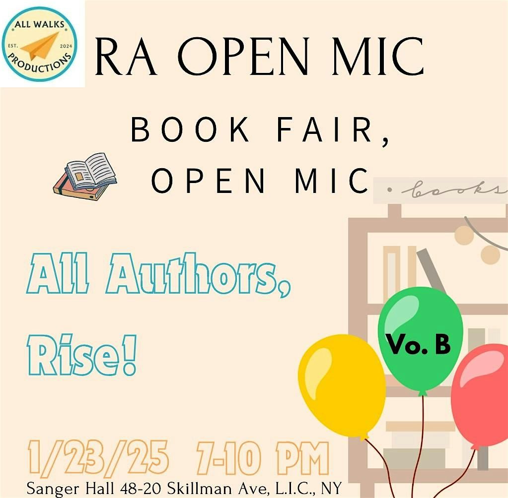 RA Open Mic Vo. B "All Authors, Rise!"