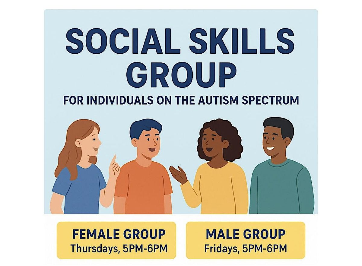Female Social Skills Group - For  Individuals on the Autism Spectrum