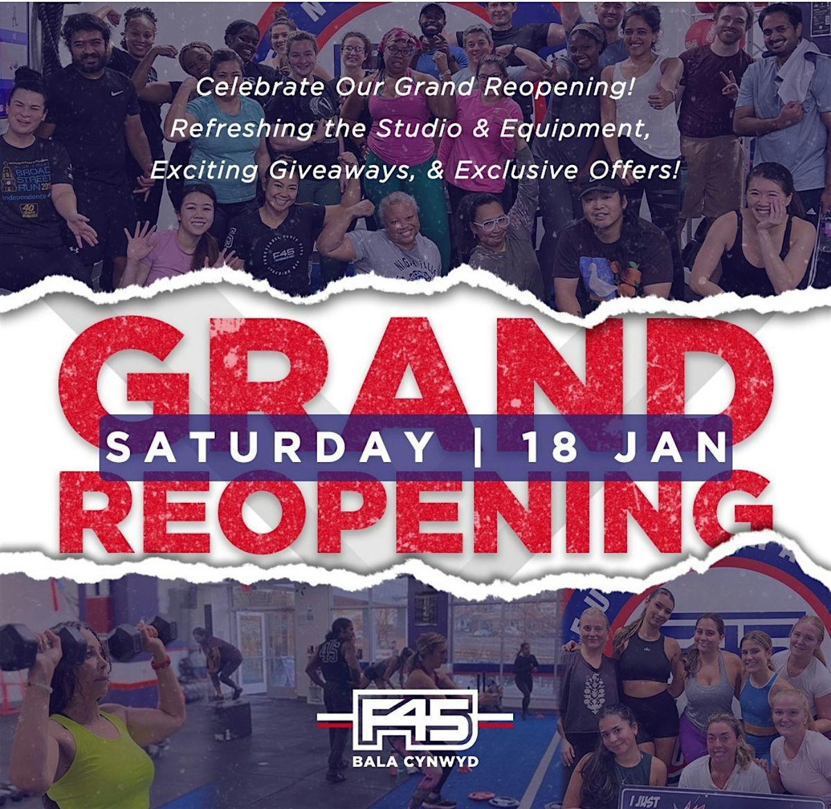 F45 Bala Cynwyd Grand Re-Opening!