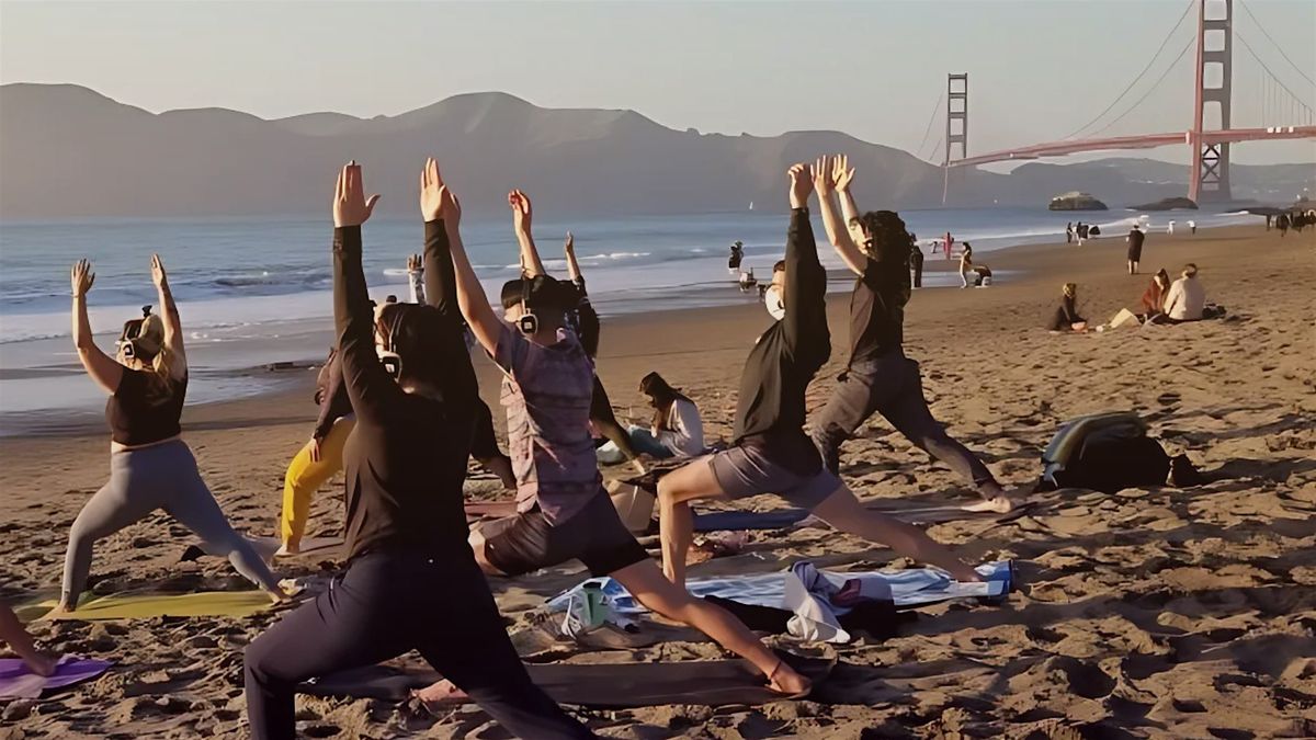 Outdoor "Silent Disco" Yoga at Marina Green