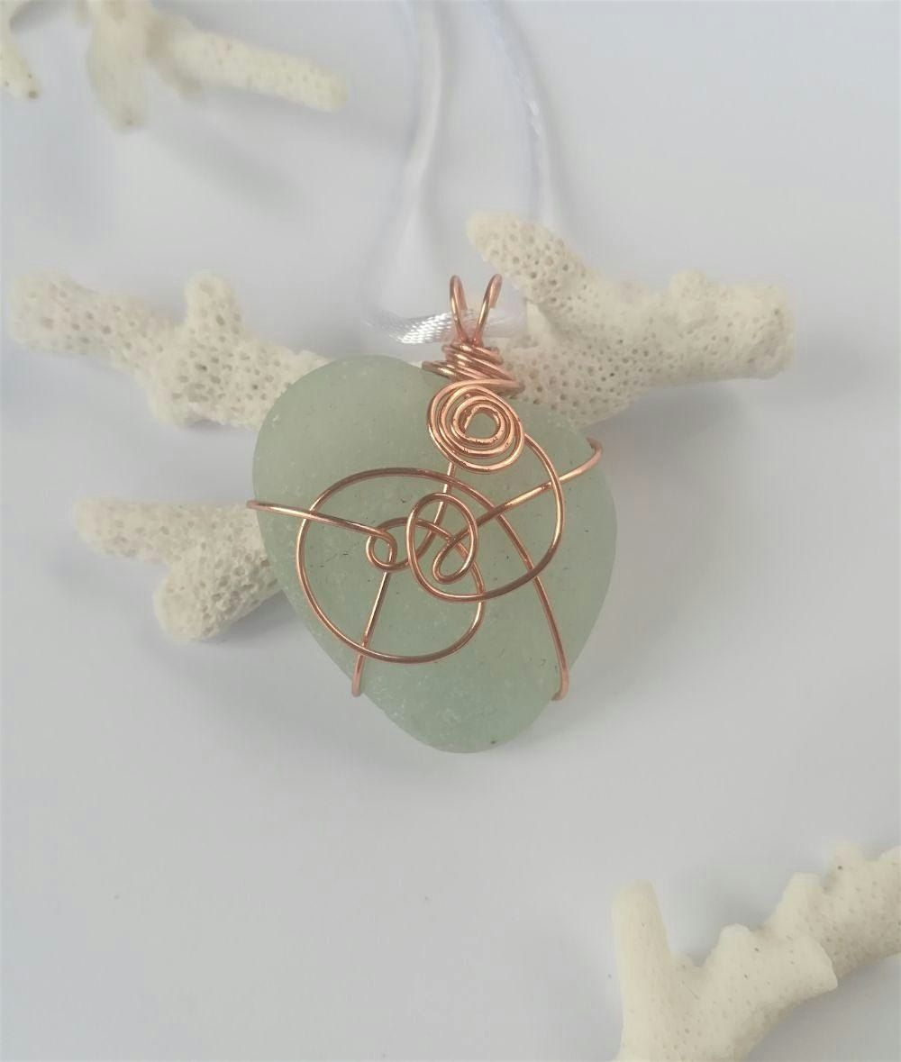 Seaglass Wire Wrapped Pendant Workshop