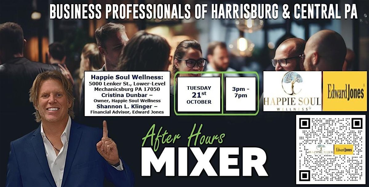OCTOBER 21st 2025 AfterHours Event with HAPPIE SOUL WELLNESS & EDWARD JONES