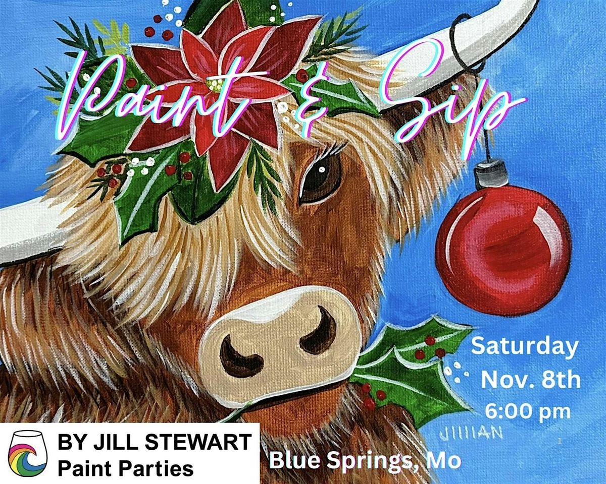 Holiday Cow Paint Party